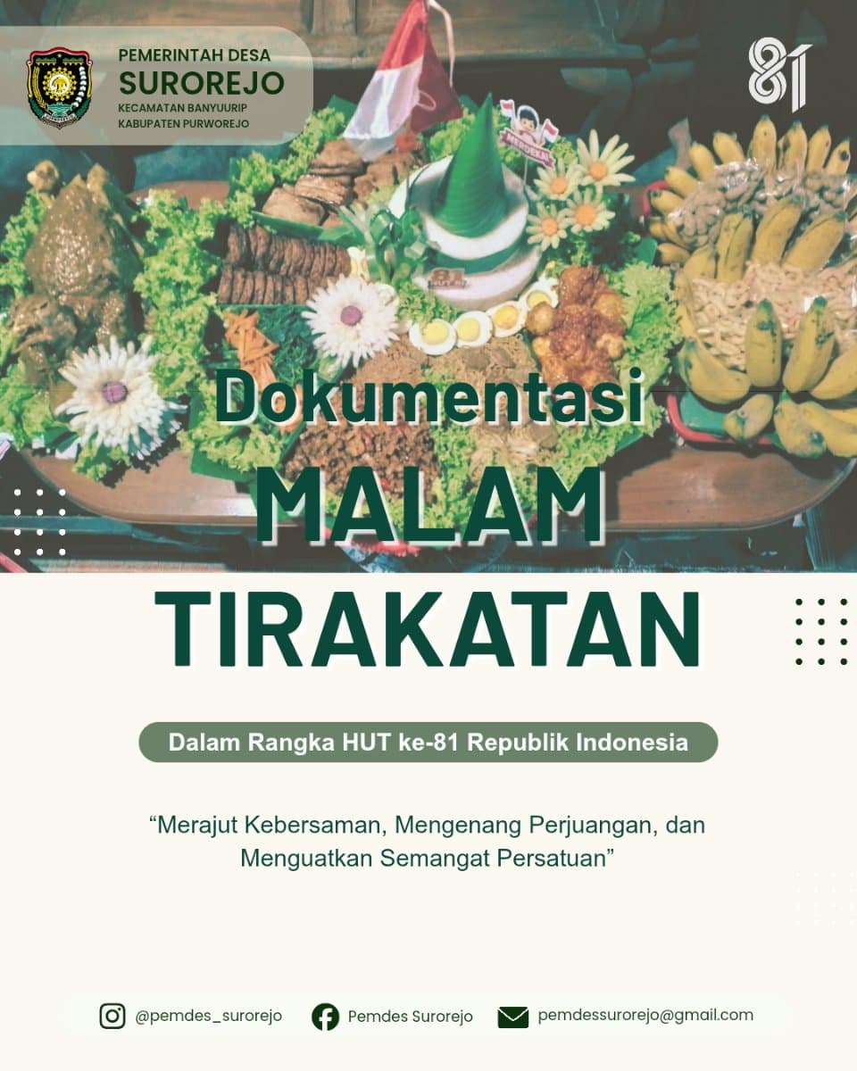 Malam Tirakatan Desa Surorejo